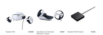PSVR 2 + Sony Oplaadstation + Sony PC Adapter ZGAN beschikbaar voor biedingen