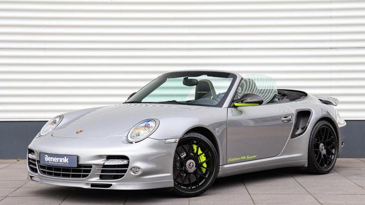 Porsche 911 Cabrio 3.8 Turbo S 918 Spyder (bj 2011), Auto's, Porsche, Bedrijf, Te koop, 4x4, ABS, Airbags, Airconditioning, Alarm
