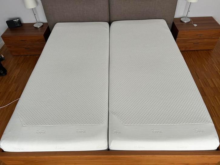 Twee Tempur matrassen 90x210, Huis en Inrichting, Slaapkamer | Matrassen en Bedbodems, Gebruikt, 90 cm, 210 cm, Eenpersoons, Ophalen