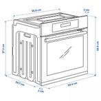 IKEA KULINARISK Heteluchtoven Inbouw, Witgoed en Apparatuur, Ovens, Oven, Hete lucht, Zo goed als nieuw, Inbouw