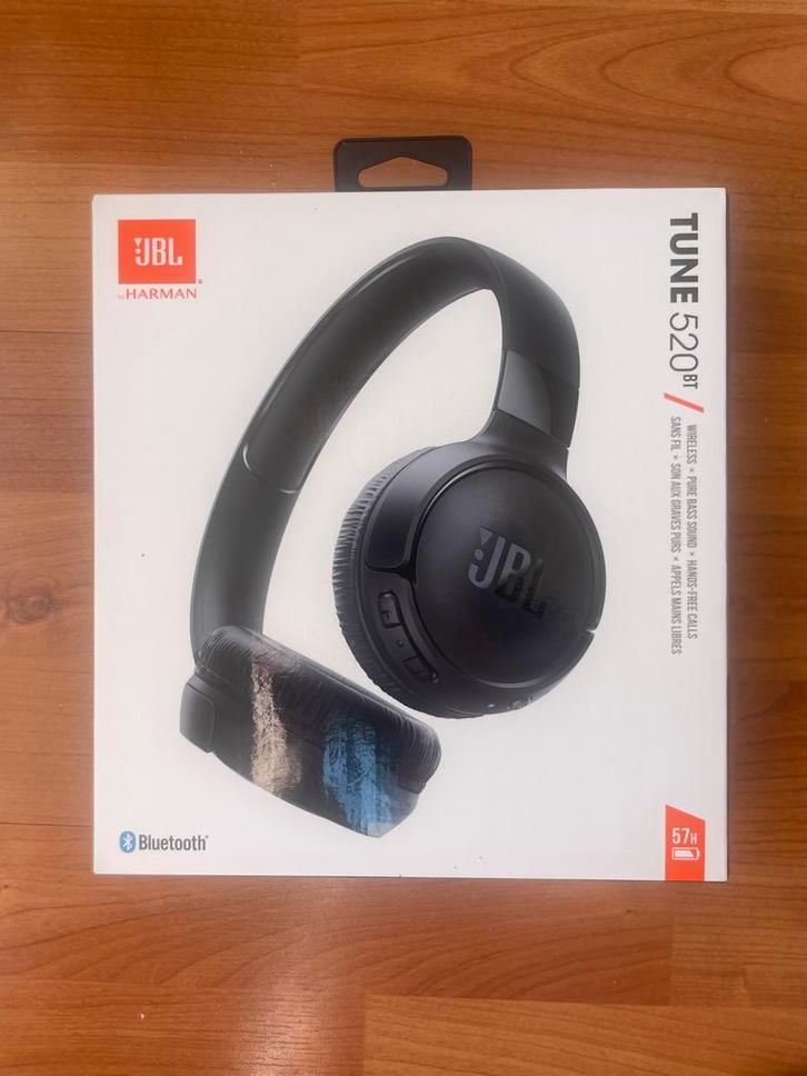 JBL Tune 520BT Draadloze Koptelefoon - Nieuw!, Audio, Tv en Foto, Koptelefoons, Nieuw, Over oor (circumaural), Draadloos, Ophalen of Verzenden