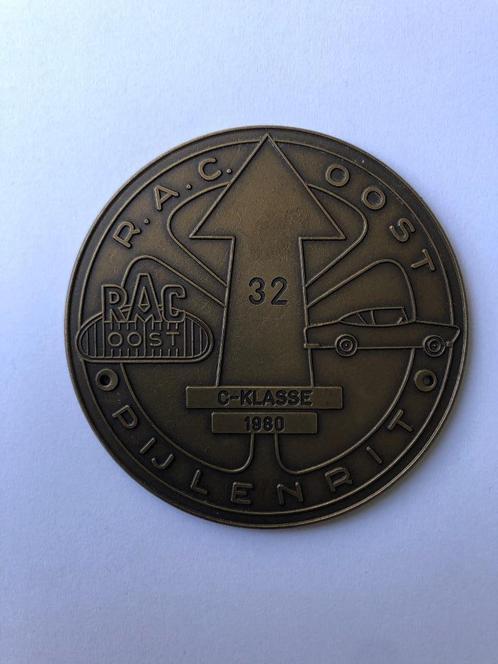 Pijlenrit RAC Oost 1980 embleem Plaquette oldtimer C-classe., Verzamelen, Merken en Reclamevoorwerpen, Gebruikt, Overige typen