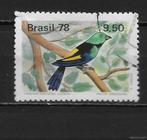 Brazilie 1978 vogel, Verzenden, Gestempeld, Zuid-Amerika