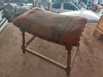 Vintage Voetenbankje, Huis en Inrichting, Stoelen, Hout, Gebruikt, Bruin, Vintage