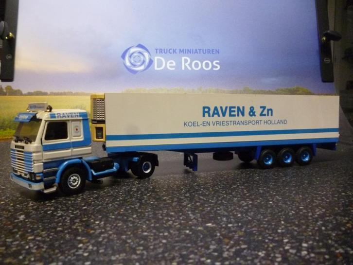 Tekno Scania 142 Raven& Zn., Hobby en Vrije tijd, Modelauto's | 1:50, Zo goed als nieuw, Bus of Vrachtwagen, Tekno, Ophalen of Verzenden