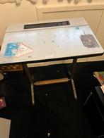 Vintage schoolbankje met  stoeltje, Ophalen, Gebruikt, Minder dan 130 cm