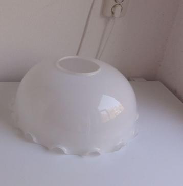 Lampenkap ouderwets, wit glas beschikbaar voor biedingen