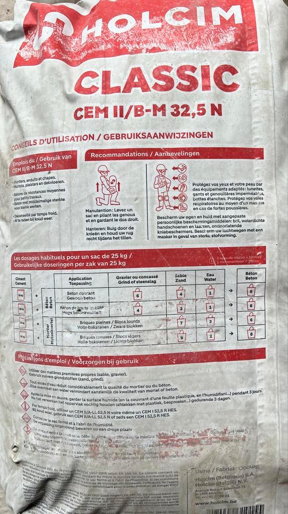 Holcim allround cement, Doe-het-zelf en Verbouw, Overige Doe-het-zelf en Verbouw, Nieuw, Ophalen