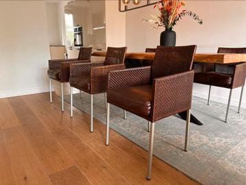6 Karl Friedrich Förster leer en rotan stoelen beschikbaar voor biedingen
