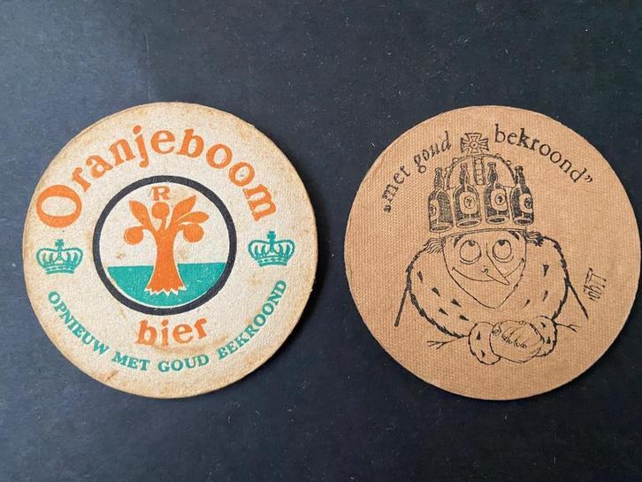 10 Oranjeboom bierviltjes jaren 50 o.a. uit de comics serie, Verzamelen, Biermerken, Gebruikt, Viltje(s), Oranjeboom, Ophalen of Verzenden