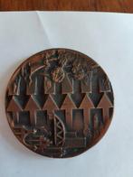 Bronzen gedenkpenning ANWB 100 jarig bestaan, Postzegels en Munten, Penningen en Medailles, Ophalen of Verzenden, Brons