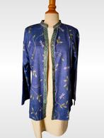 Nieuw jasje/blouse met kaartjes, Ophalen, Blauw, Maat 42/44 (L), Nieuw