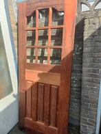 Nieuwe hardhouten deur, Doe-het-zelf en Verbouw, Deuren en Horren, 80 tot 100 cm, Zo goed als nieuw, Hout, Ophalen