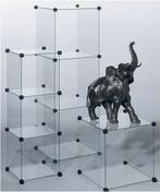 Kubus vitrine 146 glasplaten 29x29 cm glas 211 hoekstukken, Ophalen, Groter dan 1:32, Info@manutan.nl, Manutan