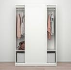 IKEA Kleppstad schuifdeurkast - wit, 117x55x176 cm, Huis en Inrichting, Kasten | Kledingkasten, Ophalen, Overige materialen, 100 tot 150 cm