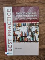 John Hermarij - Better practices Project Management - IPMA, Overige wetenschappen, Ophalen of Verzenden, Zo goed als nieuw, John Hermarij