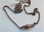 Halsketting met rhodochrosiet, 835 CMS (7175-635), Sieraden, Tassen en Uiterlijk, Ophalen, Zo goed als nieuw, Zilver, Zilver