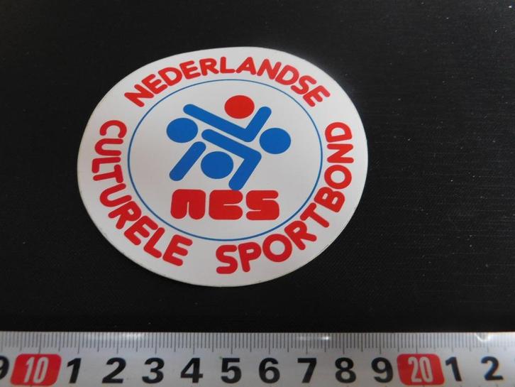 sticker NCS Nederlandse Culturele Sportbond, Verzamelen, Stickers, Zo goed als nieuw, Ophalen