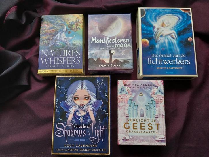 5 orakel kaarten sets, Boeken, Esoterie en Spiritualiteit, Gelezen, Overige typen, Tarot of Kaarten leggen, Ophalen of Verzenden