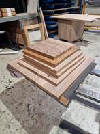 Massief Notenhouten Tafelbladen - 6 stuks €100 samen, Doe-het-zelf en Verbouw, Hout en Planken, Ophalen, 25 tot 50 mm, Nieuw, Plank