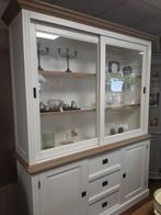Richmond buffetkast wit met eiken details 180 cm, Ophalen, 200 cm of meer, 150 tot 200 cm, Eikenhout