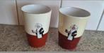 2 Cacao Droste Bekers -1  heeft kleine beschadiging., Antiek en Kunst, Antiek | Servies los, Ophalen of Verzenden