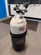 12L Duikfles met Dubbele Kraan - Gekeurd tot April 2025, Ophalen, Gebruikt, Duikfles