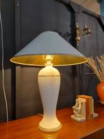 Vintage schemerlamp keramiek tafellamp Regency lamp goud, Ophalen, Overige materialen, Vintage, ...