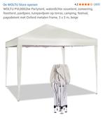 Partytent (nieuw) opvouwbaar 3x3 beige, Tuin en Terras, Partytenten, Ophalen, Opvouwbaar, Minder dan 4 meter, Zo goed als nieuw