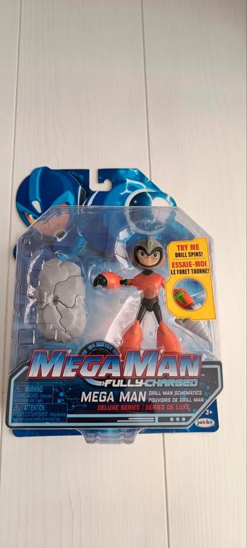 Mega Man Fully Charged - Mega Man (Drill Man)(Deluxe series) beschikbaar voor biedingen