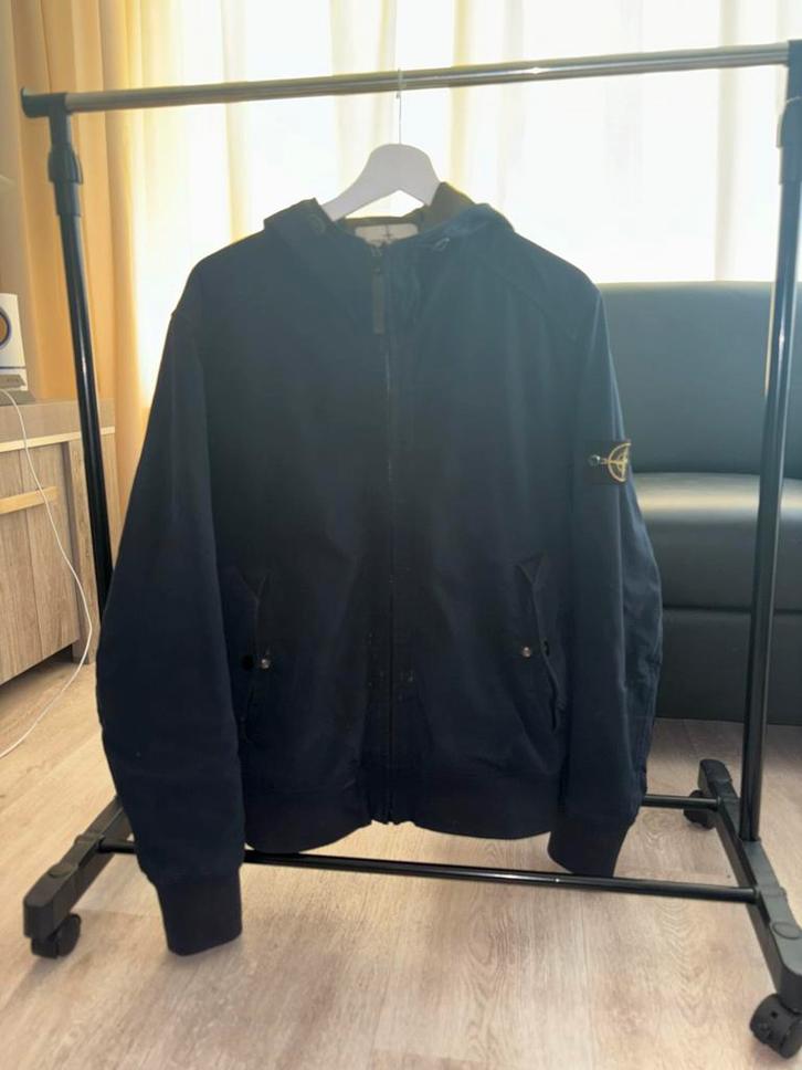 Stone Island Jas Maat L origineel, Kleding | Heren, Jassen | Zomer, Gedragen, Maat 52/54 (L), Blauw, Ophalen of Verzenden