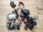 Drie oude Minolta camera's (X-300) en een Chinon, Ophalen of Verzenden, Gebruikt, Spiegelreflex, Minolta