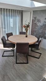 Ronde eettafel, Huis en Inrichting, Ophalen, Rond, 100 tot 150 cm, 100 tot 150 cm