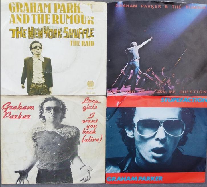 GRAHAM PARKER & THE RUMOUR - PAKKET!, Cd's en Dvd's, Vinyl Singles, Zo goed als nieuw, Single, Pop, 7 inch, Ophalen of Verzenden