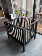Europe baby Casper box mat zwart met 2 nieuwe zijden, Ophalen, Zo goed als nieuw