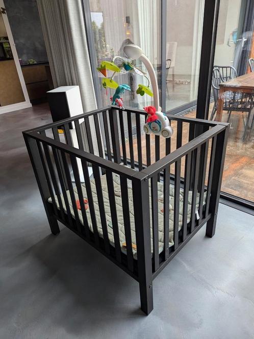 Europe baby Casper box mat zwart met 2 nieuwe zijden, Kinderen en Baby's, Boxen, Zo goed als nieuw, Ophalen
