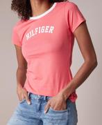 Tommy Hilfiger koraalrood t-shirt shirt top met logo maat S, Nieuw, Ophalen of Verzenden, Korte mouw, Roze