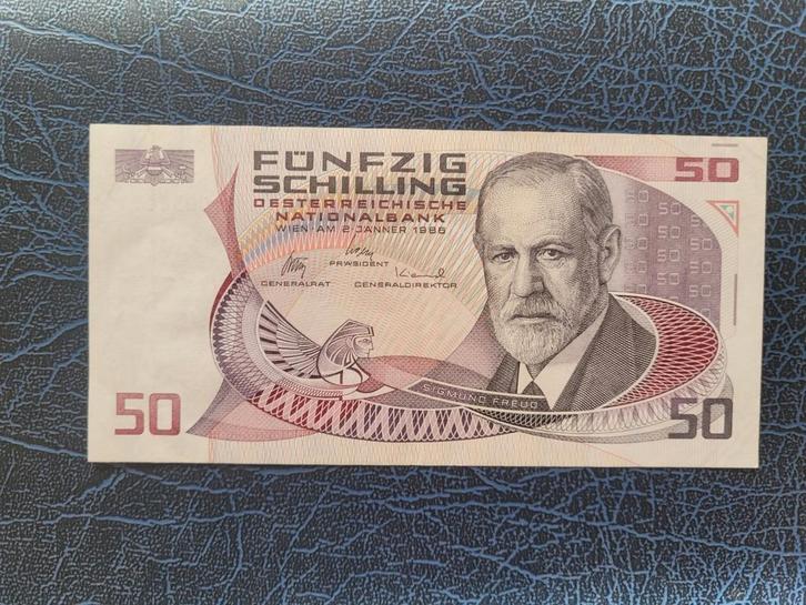Oostenrijk 50 Schilling 1986 vf+, Postzegels en Munten, Bankbiljetten | Europa | Niet-Eurobiljetten, Los biljet, Oostenrijk, Ophalen of Verzenden
