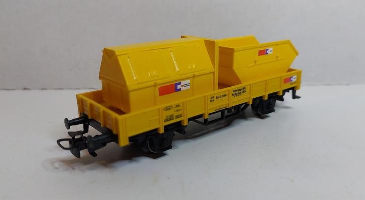 Strukton Wagon met afsluitbare en Puin Container Nieuw (11), Hobby en Vrije tijd, Modeltreinen | H0, Nieuw, Wagon, Wisselstroom