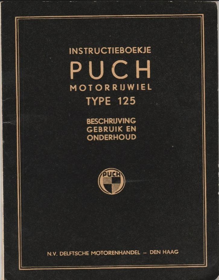 Puch 125 instructieboek (3780z) motor, Motoren, Handleidingen en Instructieboekjes, Overige merken, Ophalen of Verzenden