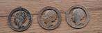 Hangers 1 gulden Wilhelmina (3 stuks), Postzegels en Munten, 1 gulden, Verzenden, Zilver, Koningin Wilhelmina