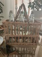 Riviera Maison rattan mand met 3 flessen, Huis en Inrichting, Woonaccessoires | Overige, Ophalen, Gebruikt