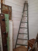 Oude hoge ladder trap trappetje plukladder houten brocante, Antiek en Kunst, Curiosa en Brocante, Ophalen