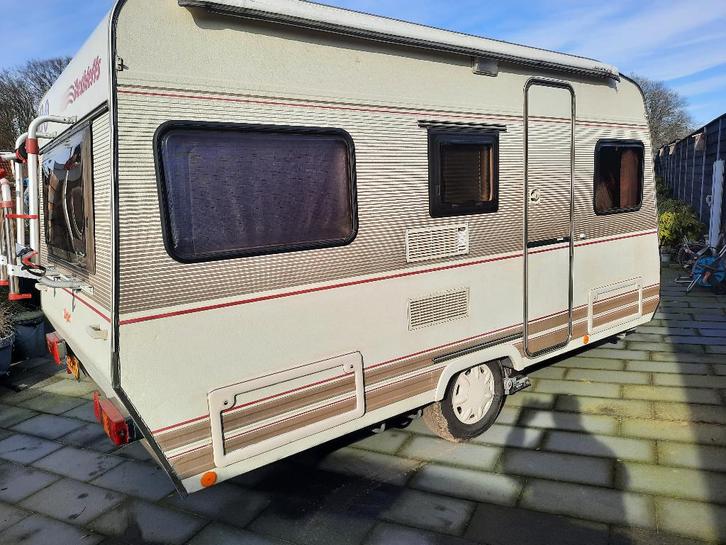 Caravan Dethleffs  440, Caravans en Kamperen, Caravans, Particulier, tot en met 4, 750 - 1000 kg, Standaardzit, Dethleffs, Dwarsbed