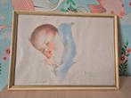 Antiek Baby Schilderijtje - Bessie Pease Gutmann, Antiek en Kunst, Ophalen of Verzenden