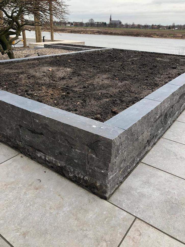 stapelblok stapelblokken borders 12x12x50 ruw of strak, Tuin en Terras, Bielzen en Borders, Nieuw, Biels, Natuursteen, Minder dan 25 cm