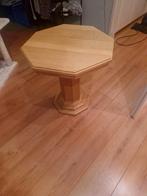 Eiken 8 hoekige bijzettafel, Ophalen of Verzenden, Rechthoekig, Minder dan 55 cm, 45 tot 60 cm