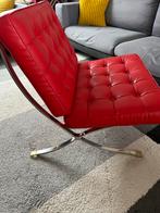 Rode Barcelona naamaak Stoel - Icoon Design, Ophalen of Verzenden, Zo goed als nieuw, Metaal, Eén