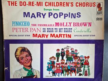 LP Walt Disney songs - oa Mary Poppins, Cinderella  beschikbaar voor biedingen
