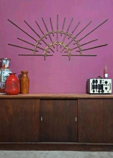 Brutalism brutalitisch vintage retro wandobject design, Antiek en Kunst, Kunst | Designobjecten, Ophalen